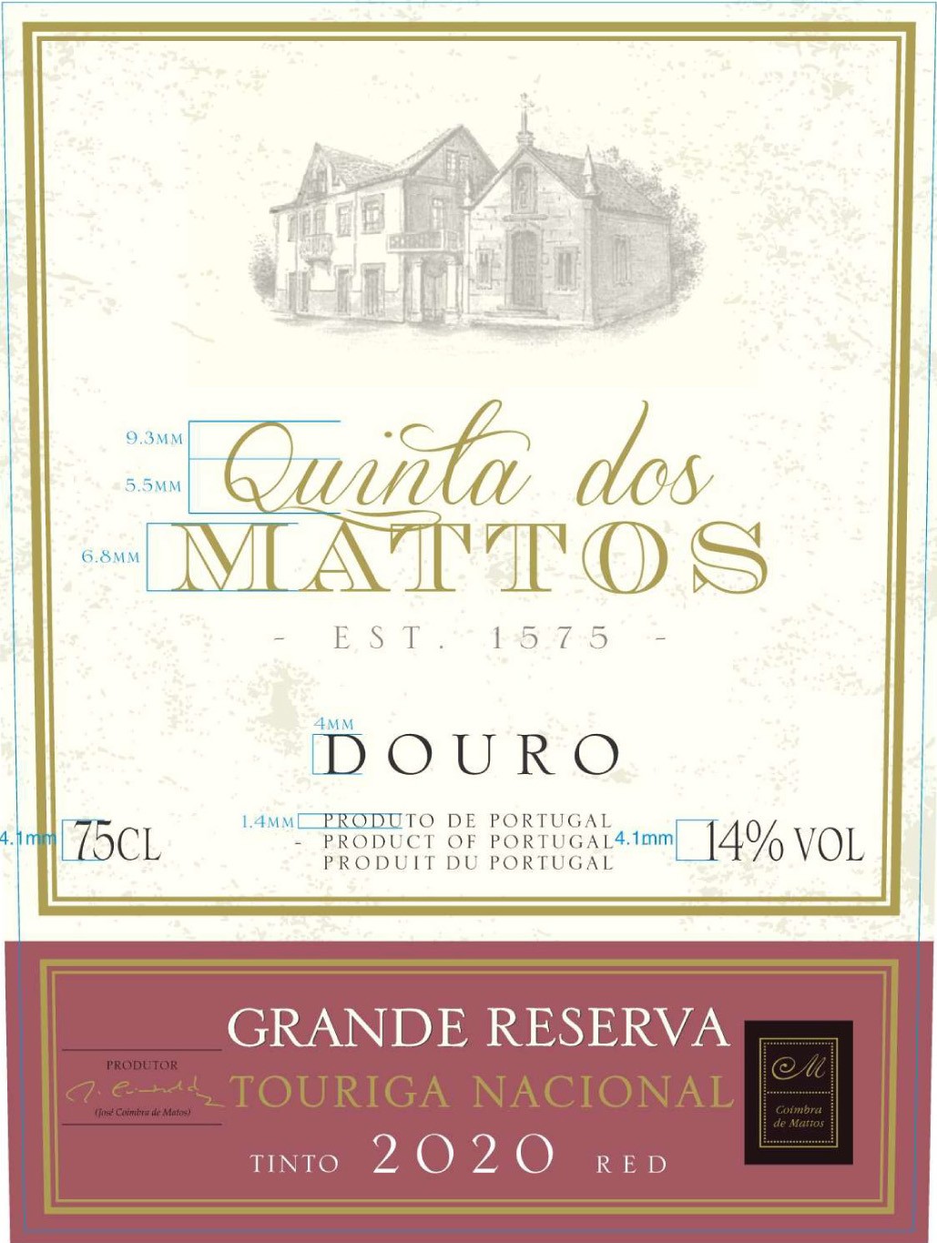 Quinta Dos Mattos Grande Reserva Touriga Nacional Tinto