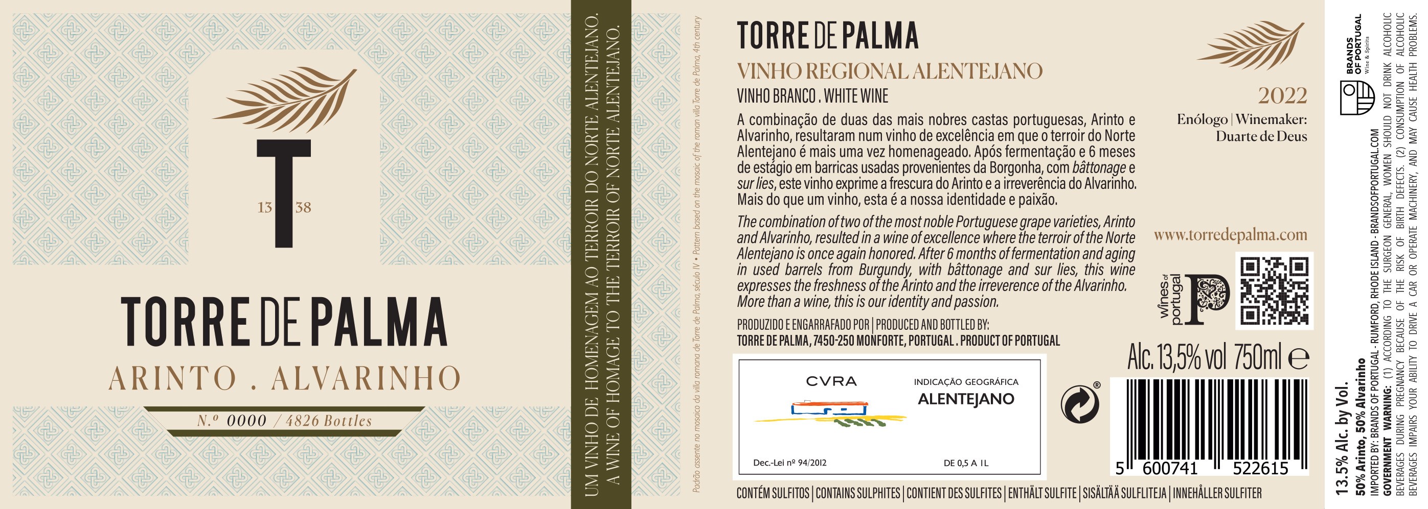 Torre De Palma Arinto Alvarinho