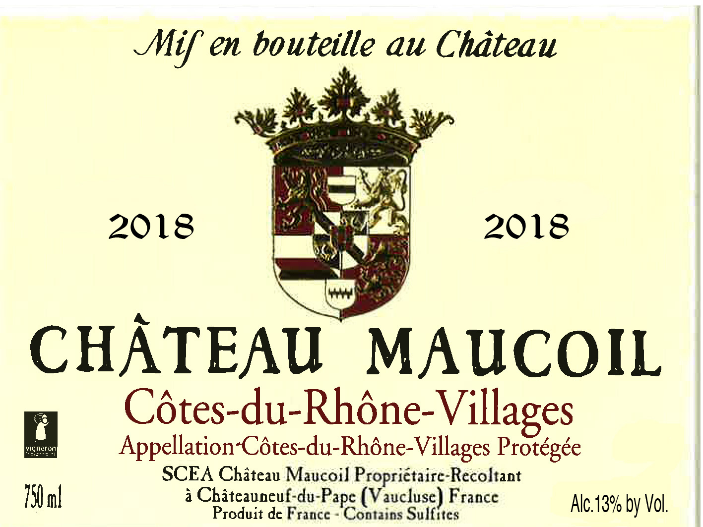Château Maucoil Côtes Du Rhône Villages