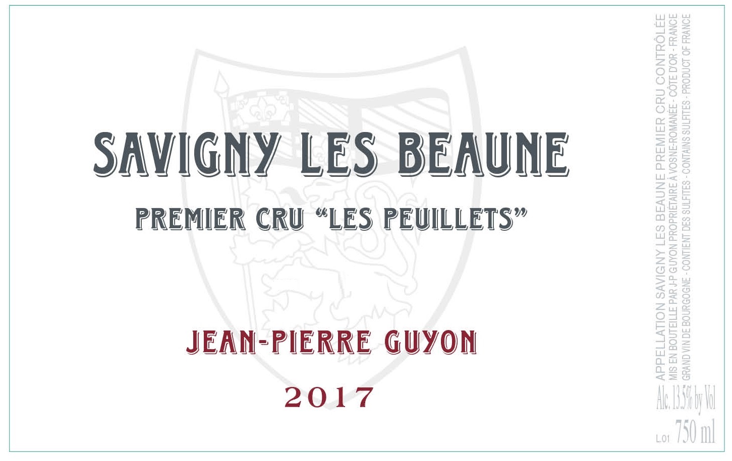 Premier Cru 'Les Peuillets'