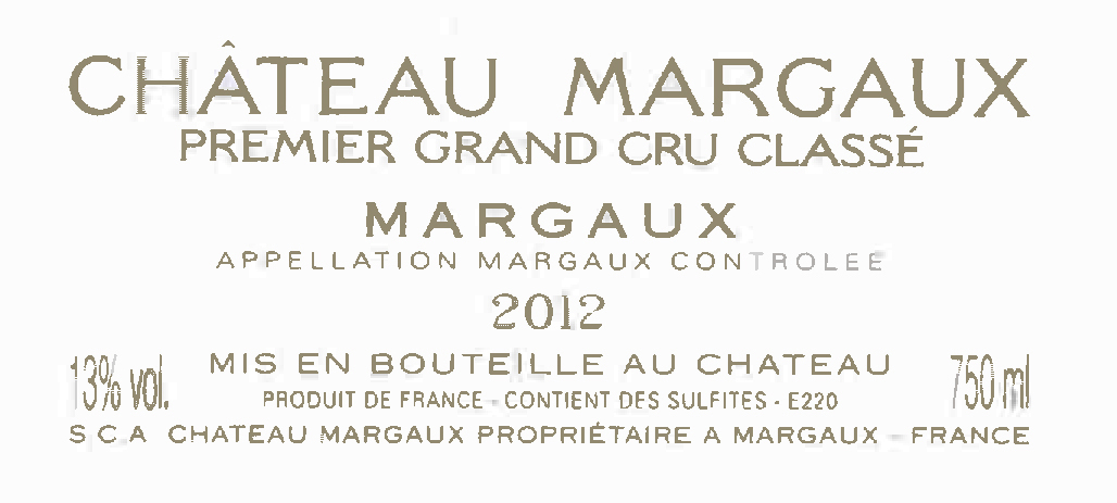 Margaux Premier Grand Cru Classé