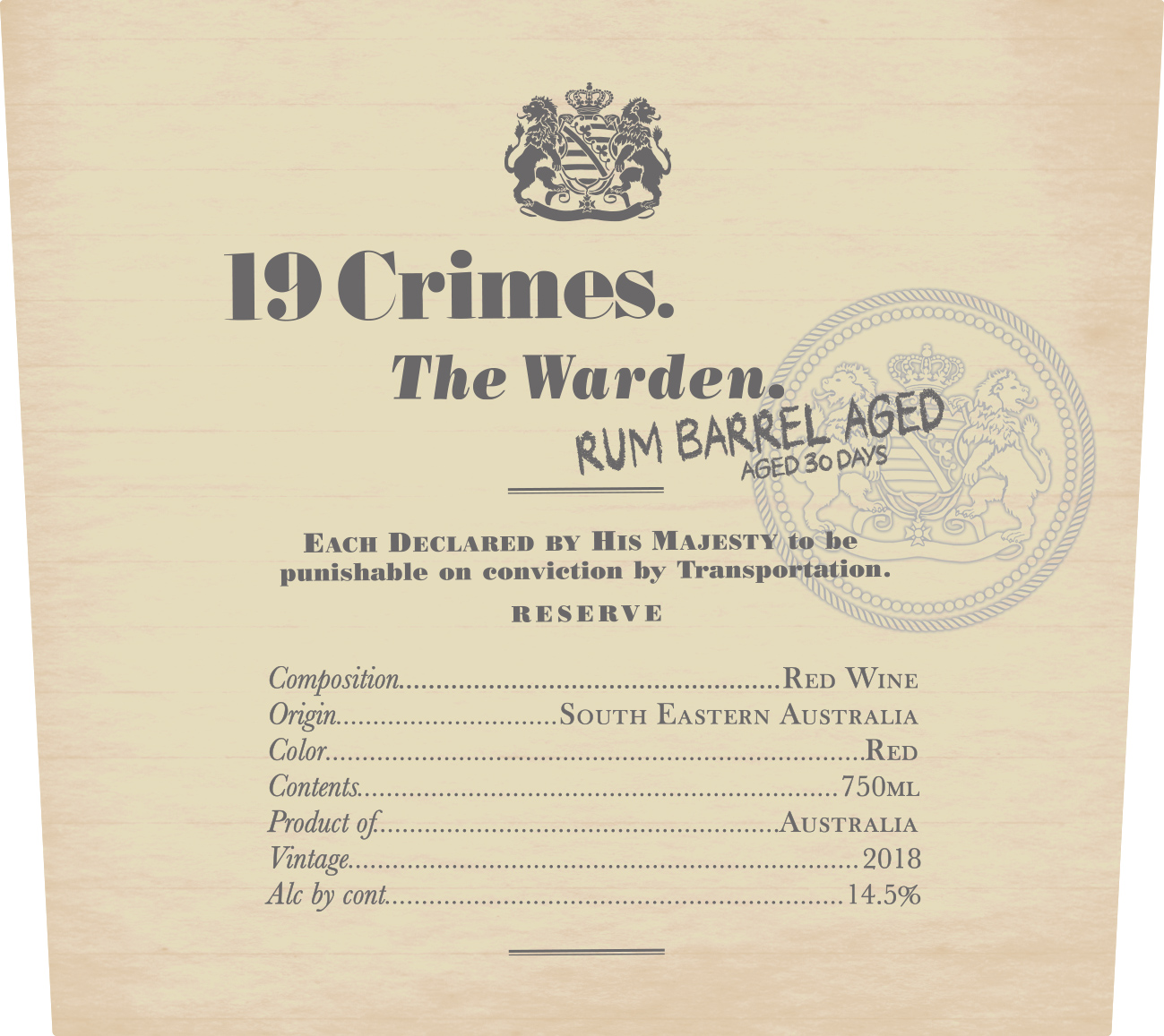 The Warden Rum Barrel Aged
