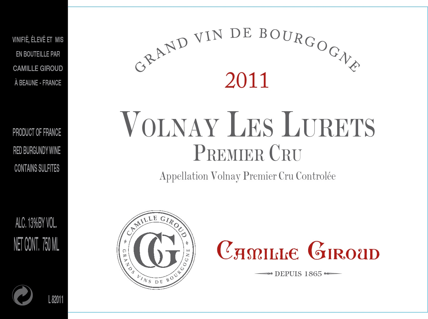 Volnay Les Lurets Premier Cru