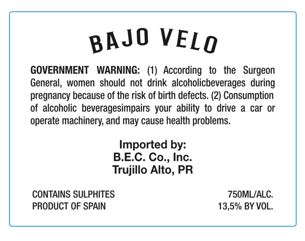 Bajo Velo White Wine