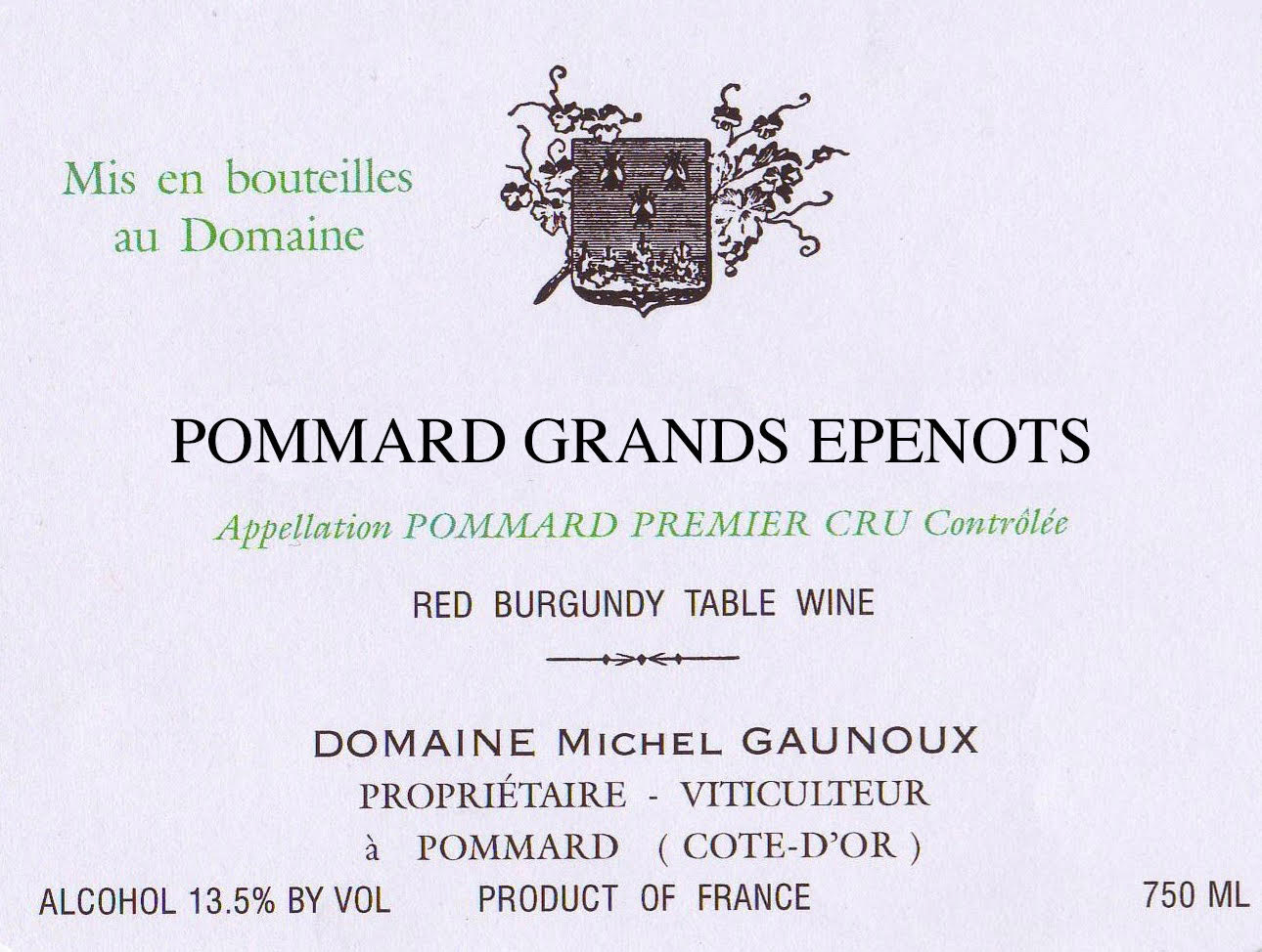 Pommard Grands Epenots