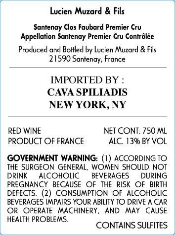 Clos Faubard Premier Cru