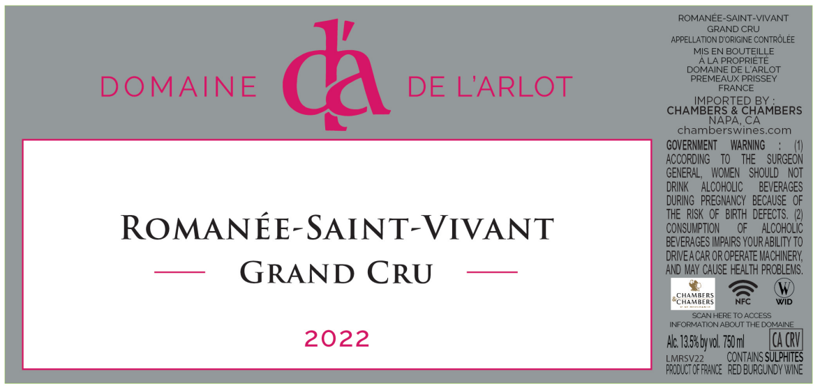 Romanée - Saint - Vivant Grand Cru