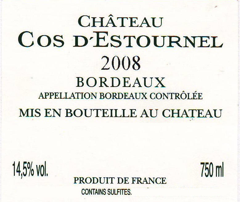 Cos D'estournel
