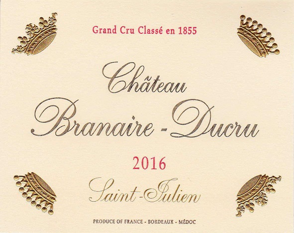 Branaire - Ducru Grand Cru Classé En 1855