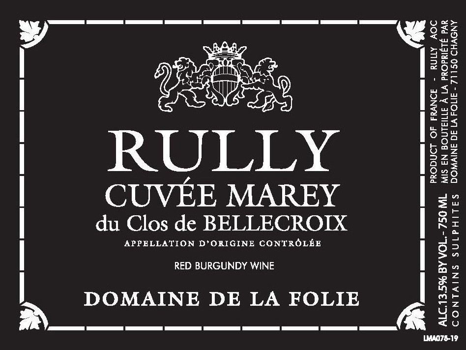 Cuvee Marey Du Clos De Bellecroix