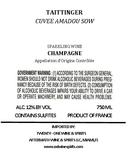 Cuvee Amadou Sow