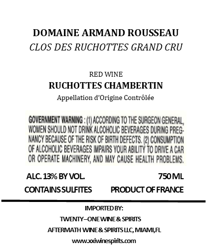 Clos Des Ruchottes Grand Cru