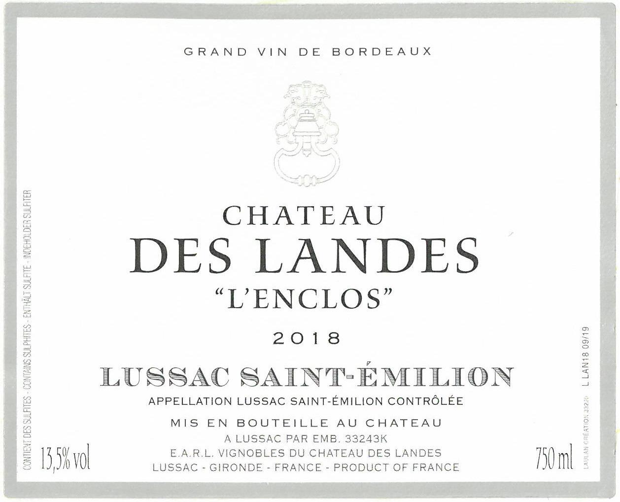 Chateau Des Landes L'enclos