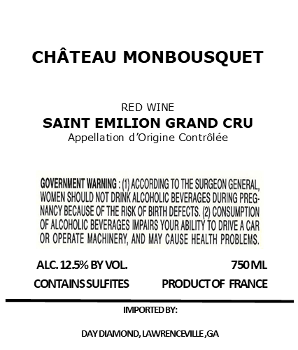 Monbousquet Red Wine