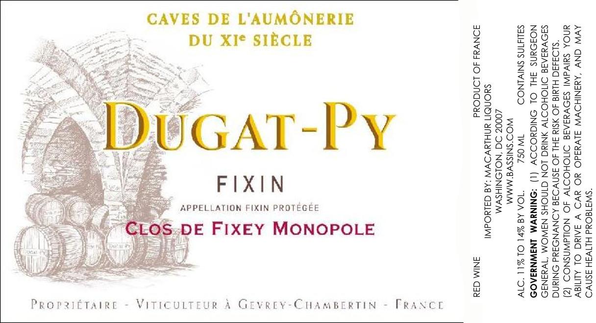 Clos De Fixey Monopole