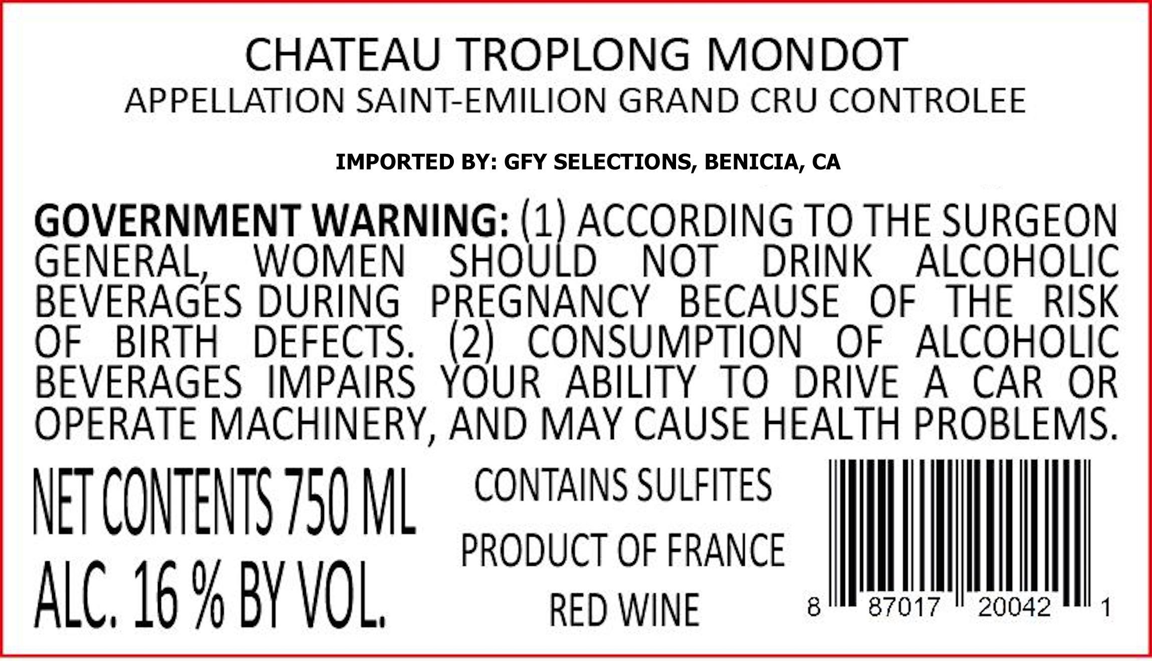 Chateau Troplong Mondot