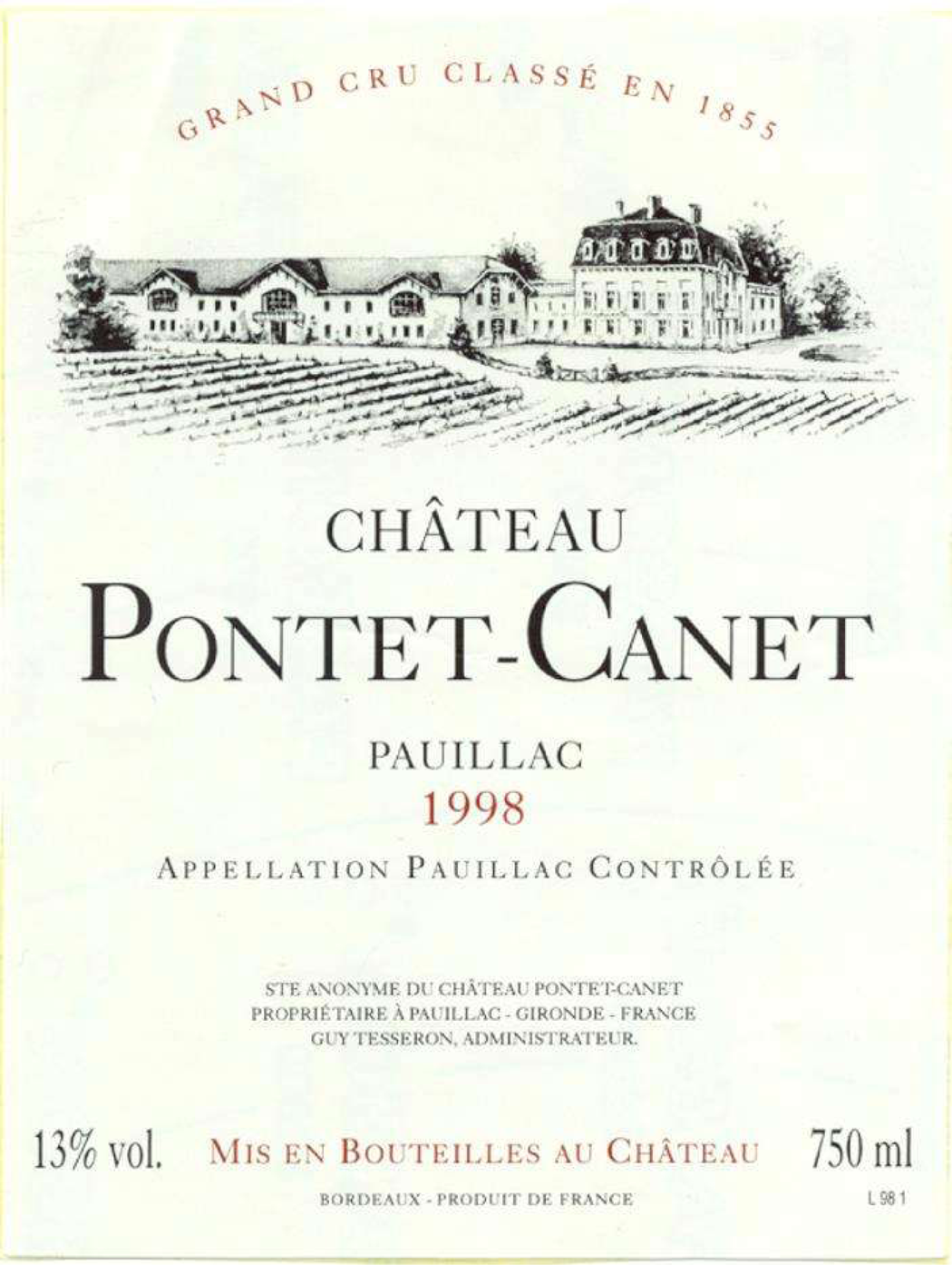 Pauillac Red Bordeaux Wine