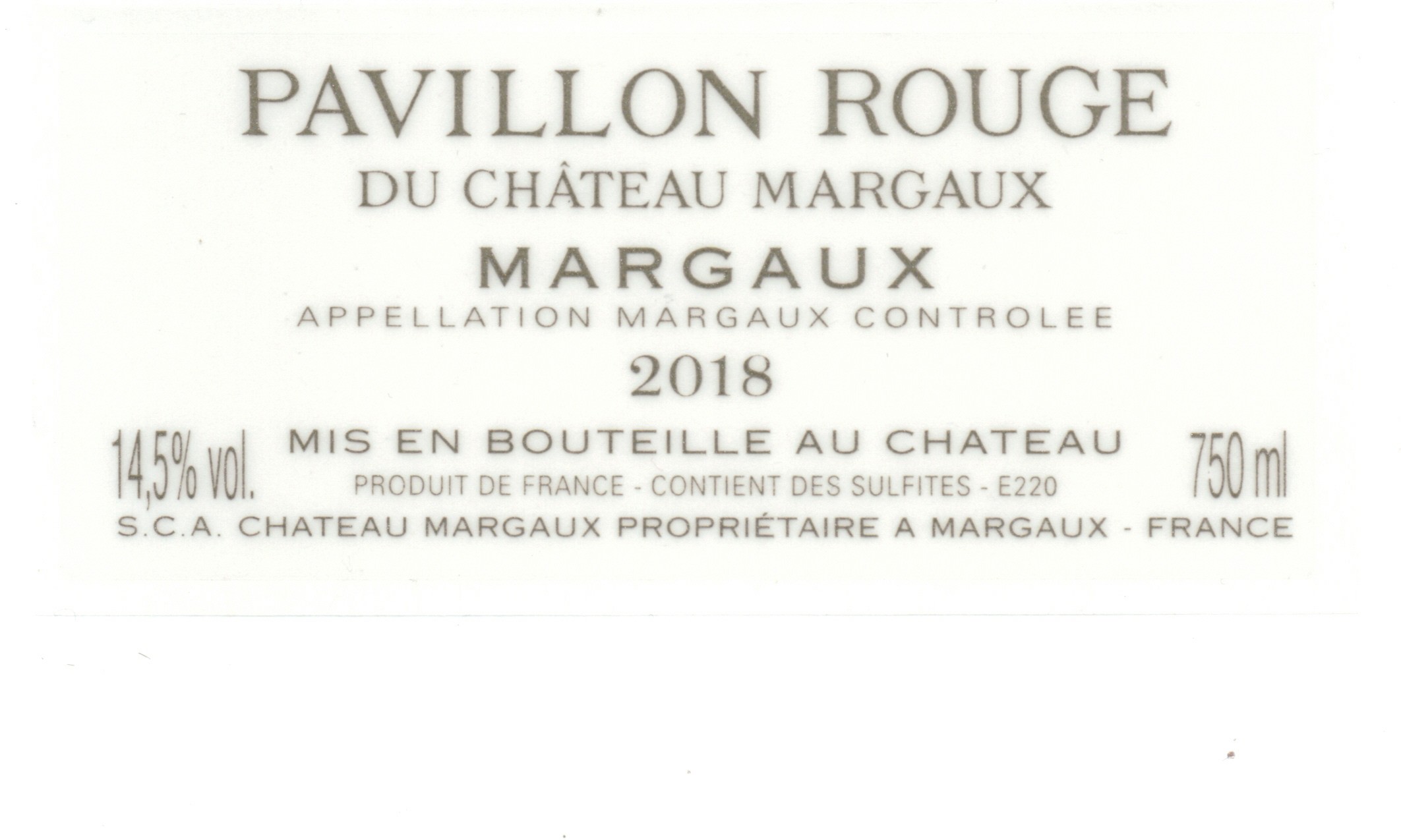 Pavillon Rouge Du Château Margaux
