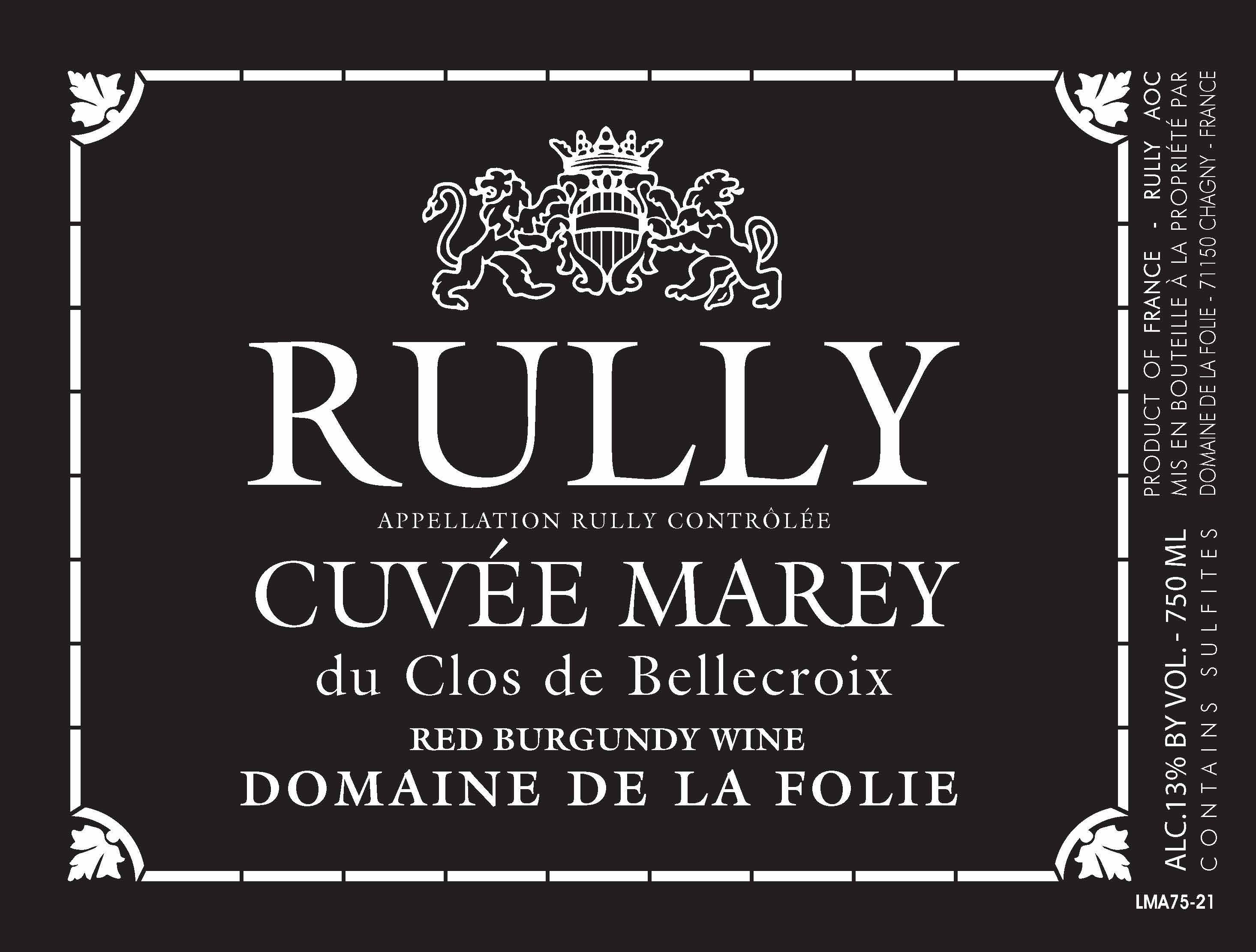 Cuvee Marey Clos De Bellecroix