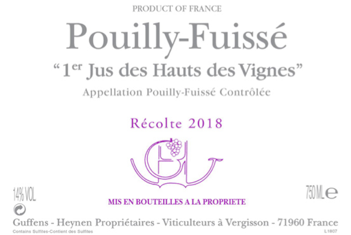 1er Jus Des Hautes Des Vignes