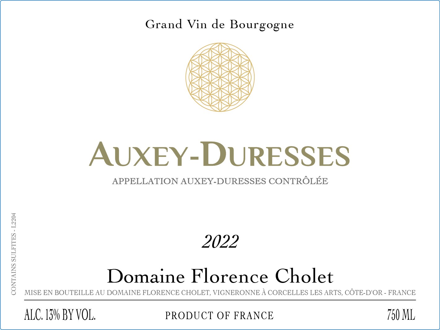 Auxey - Duresses  White Burgundy