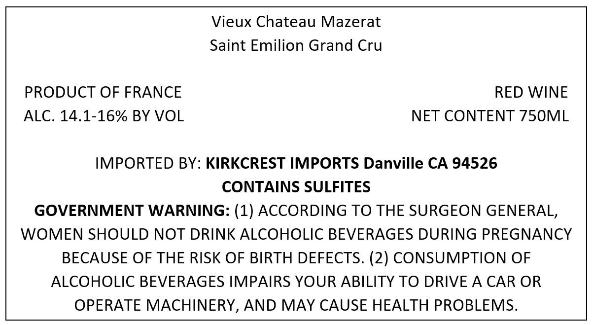 Vieux Chateau Mazerat