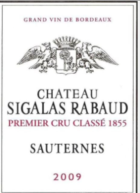 Premier Cru Classé 1855 Sauternes