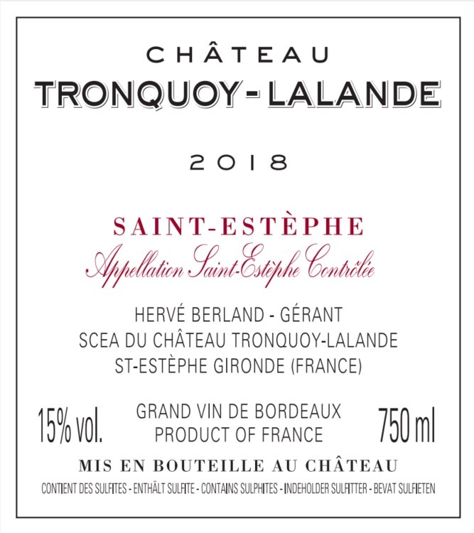 Château Tronquoy - Lalande