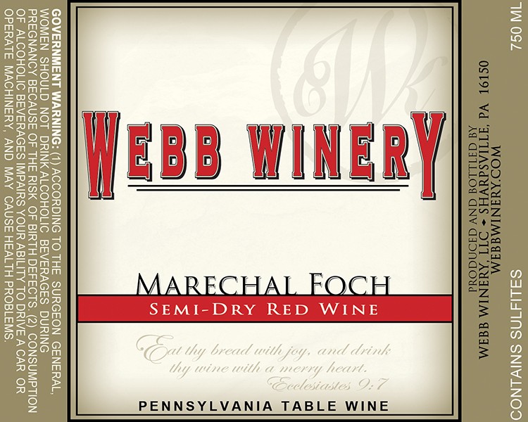Marechal Foch Semi-Dry Red Wine