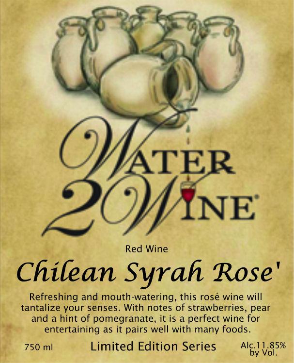 Chilean Syrah Rose'