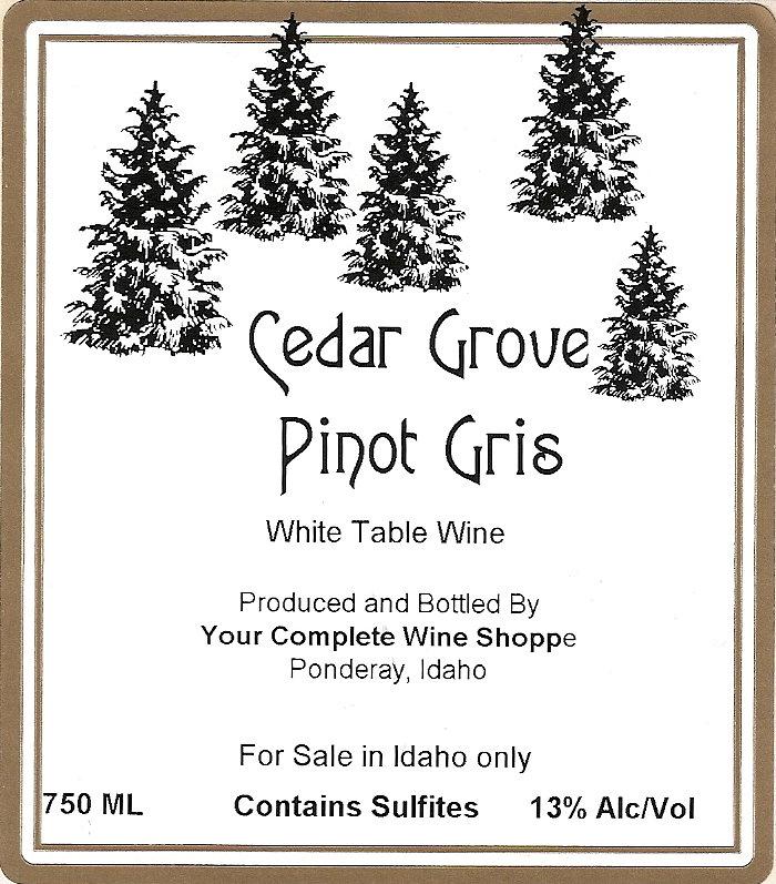 Cedar Grove Pinot Gris