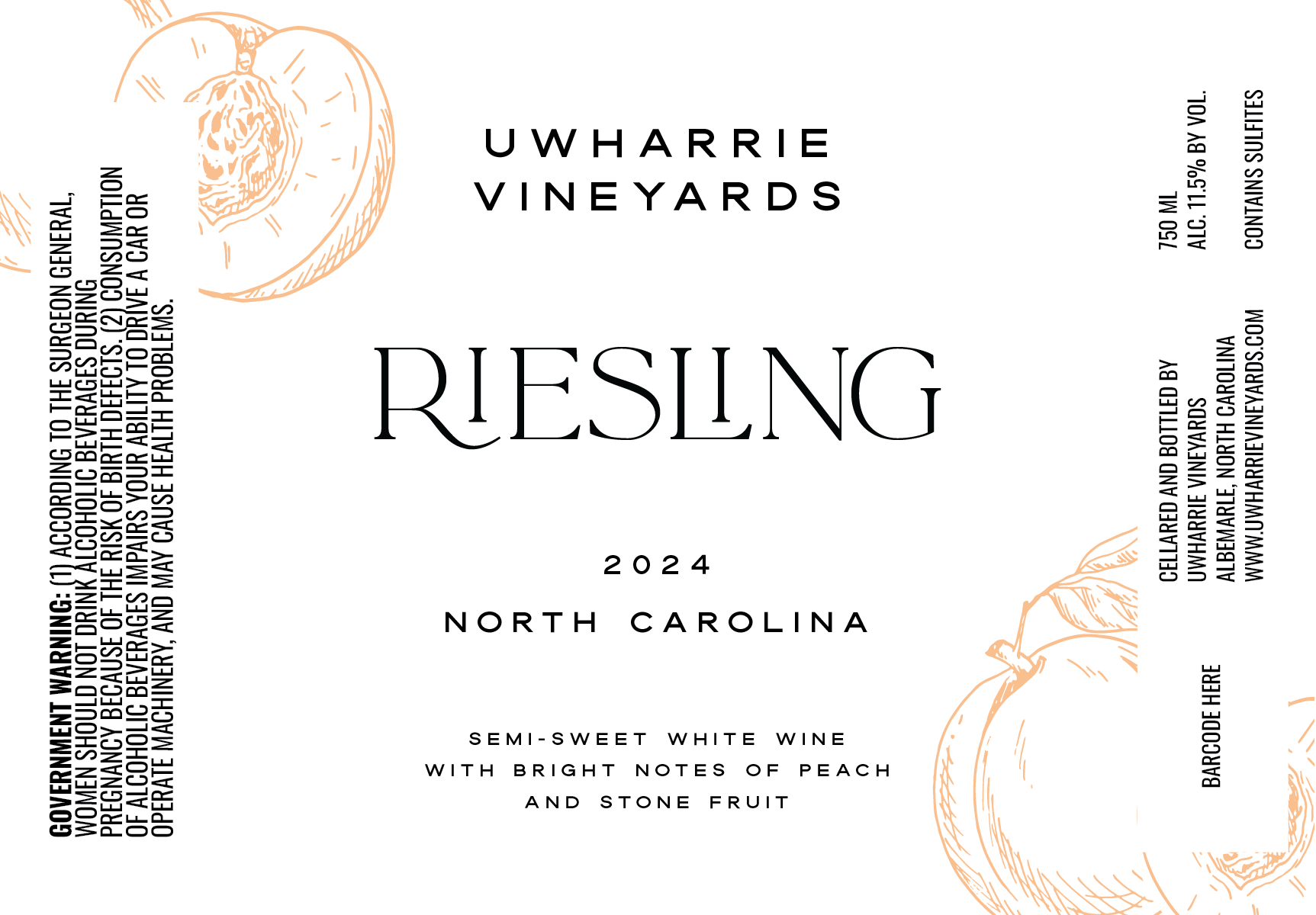 Uwharrie Vineyards Riesling