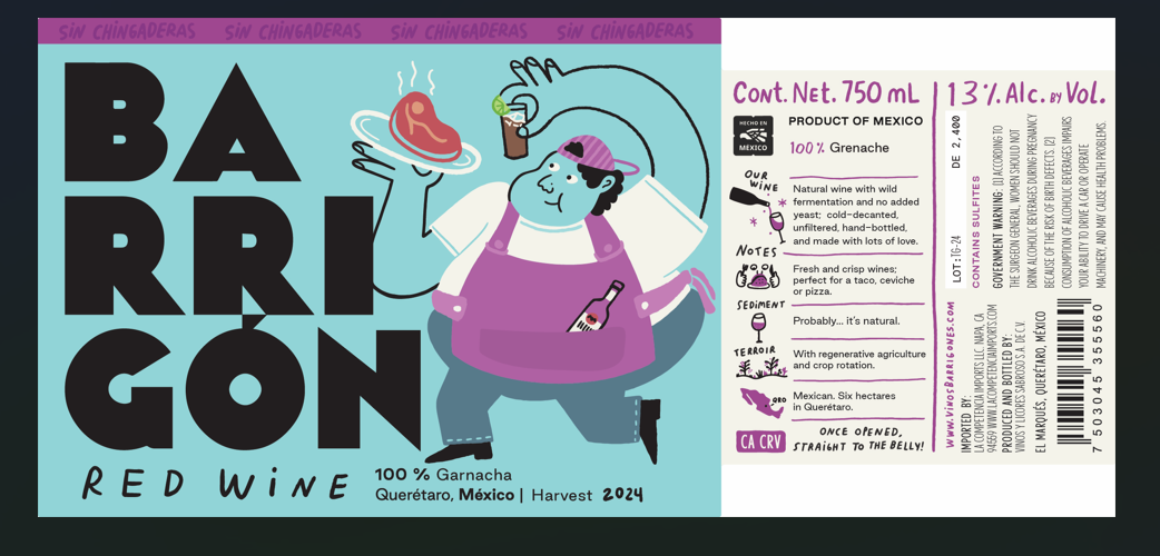 Sin Chingaderas Red Wine