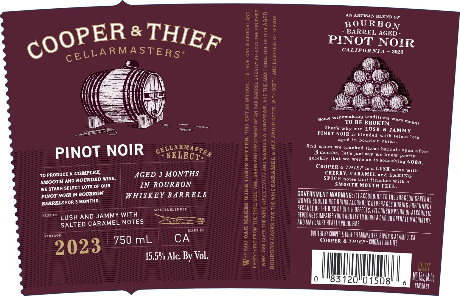 Bourbon Barrel Aged Pinot Noir