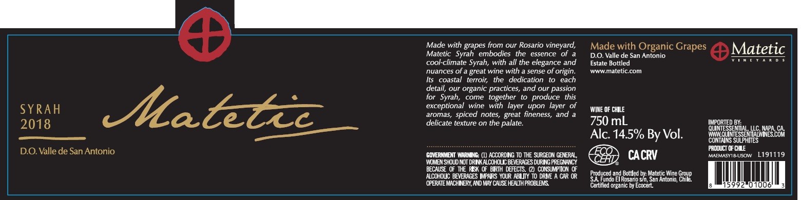Matetic Syrah
