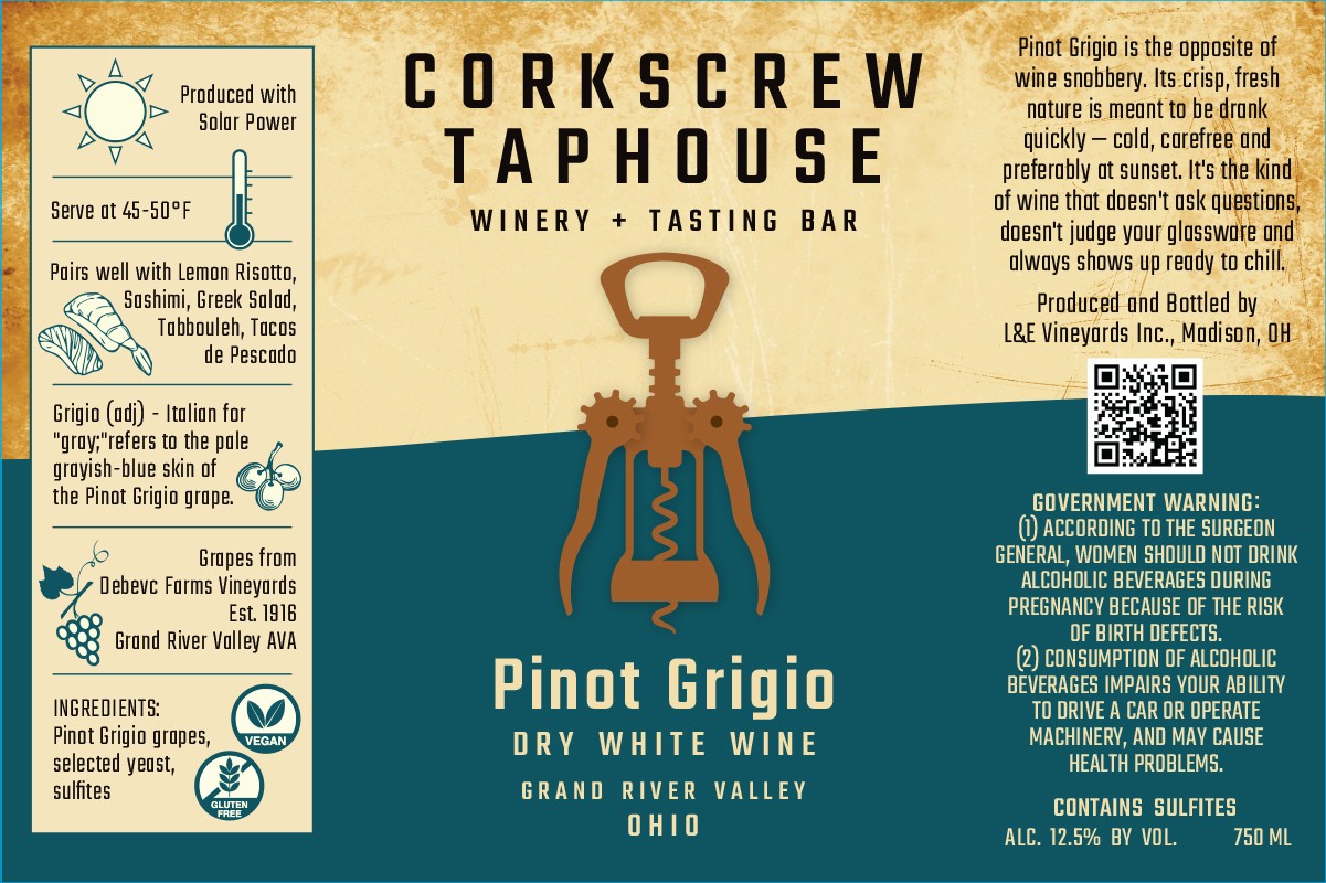 Corkscrew Taphouse Pinot Grigio