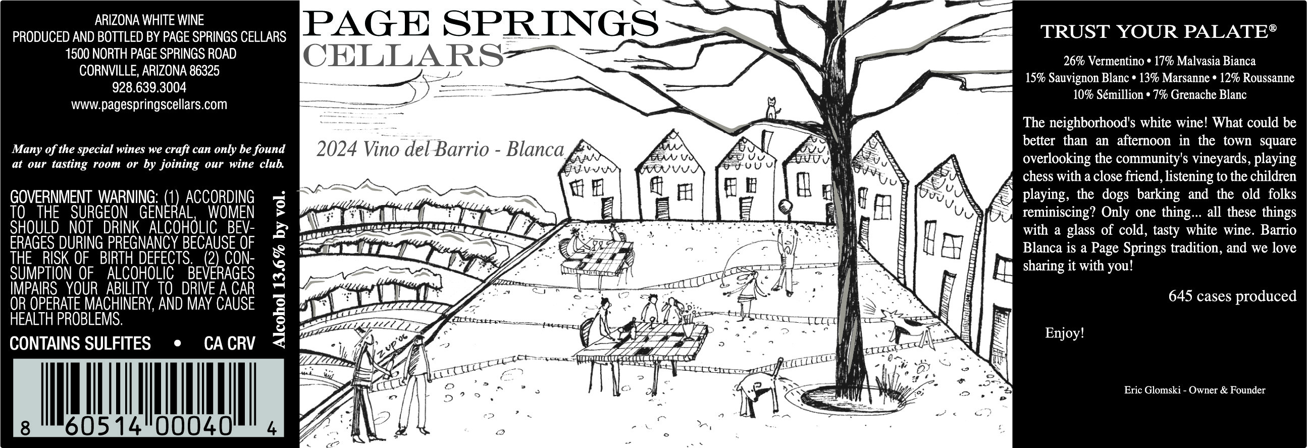 Vino Del Barrio Blanca