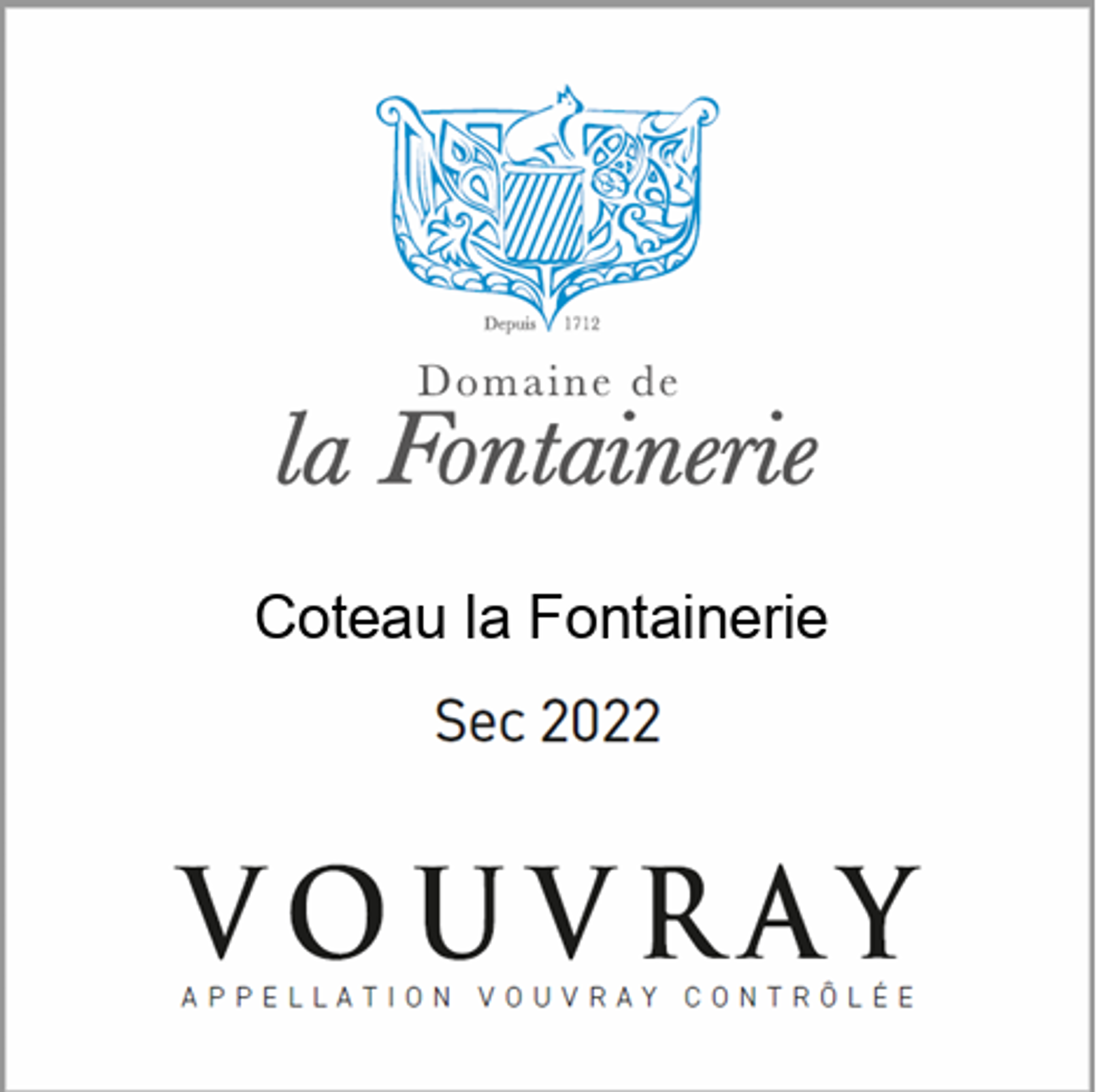 Coteau La Fontainerie Sec