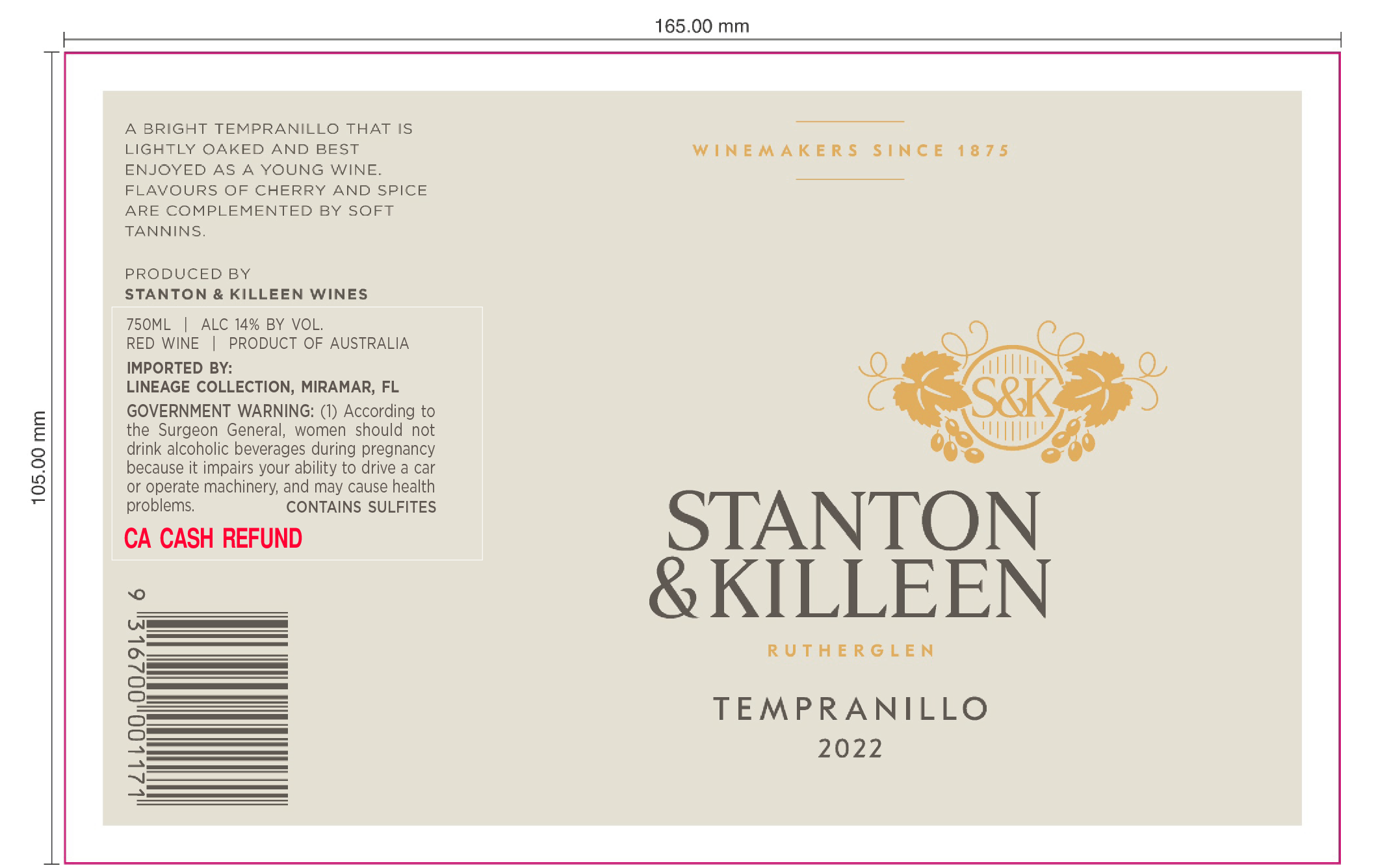 Rutherglen Tempranillo