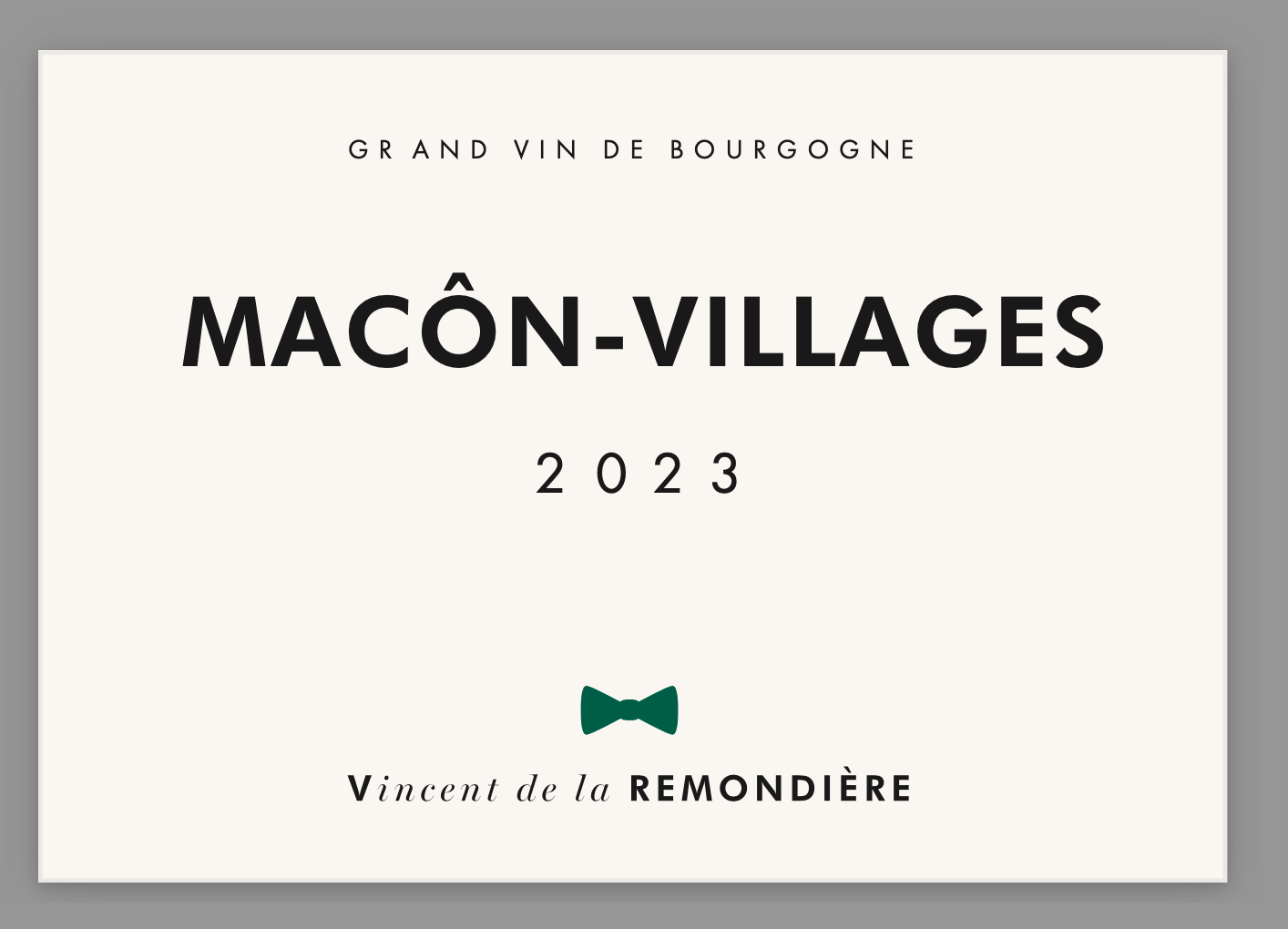 Vincent De La Remondière Mâcon - Villages