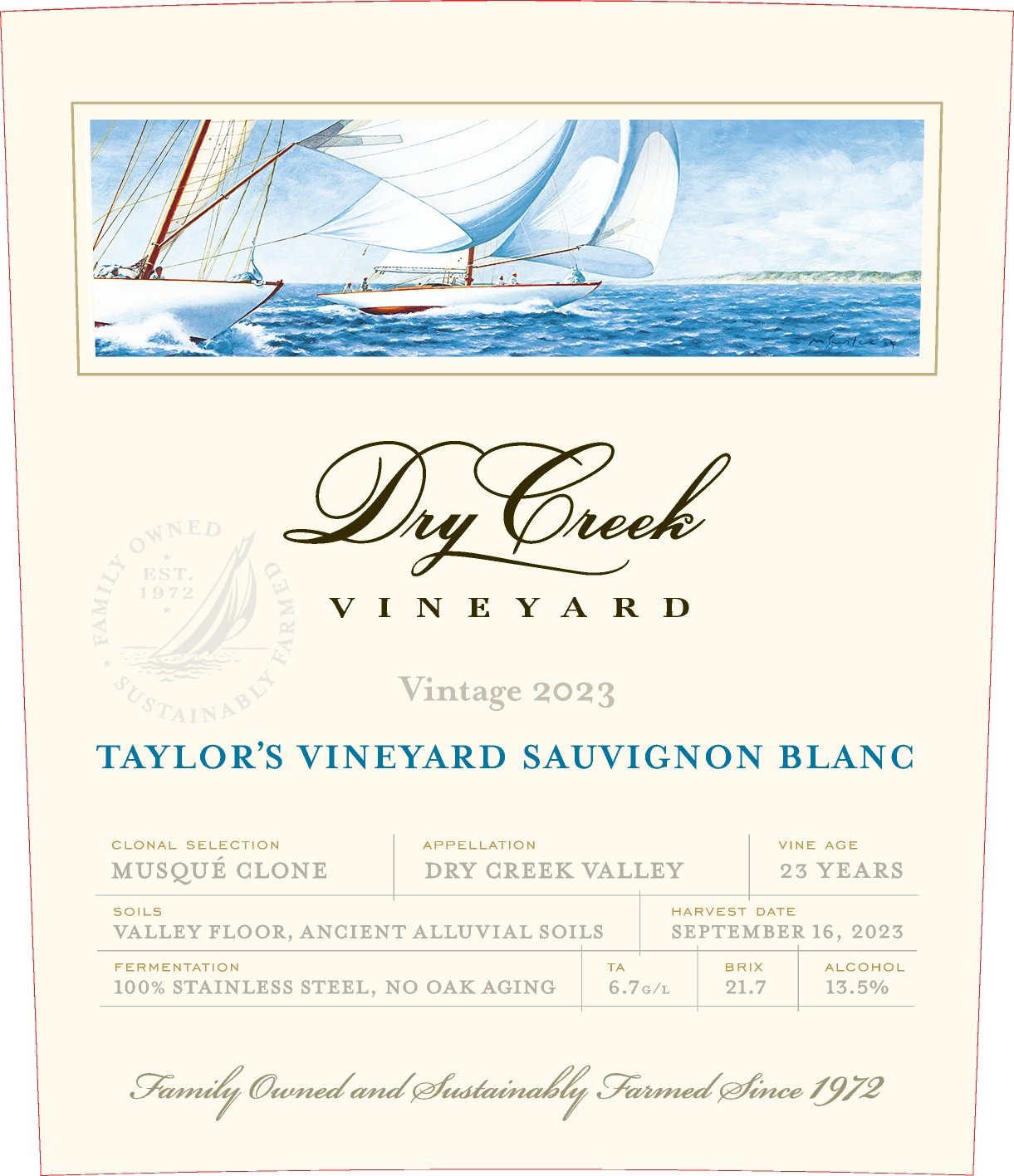 Taylor's Vineyard Sauvignon Blanc Clonal Selection