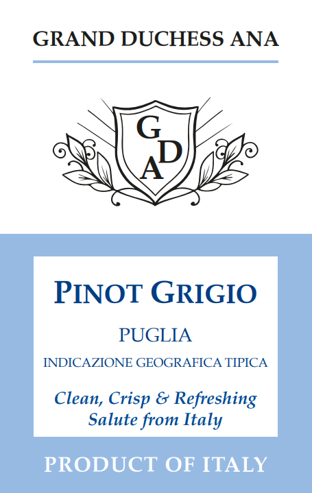 Grand Duchess Ana Pinot Grigio