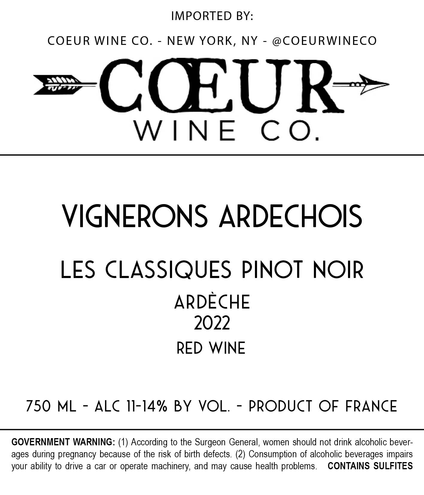 Les Classiques Pinot Noir