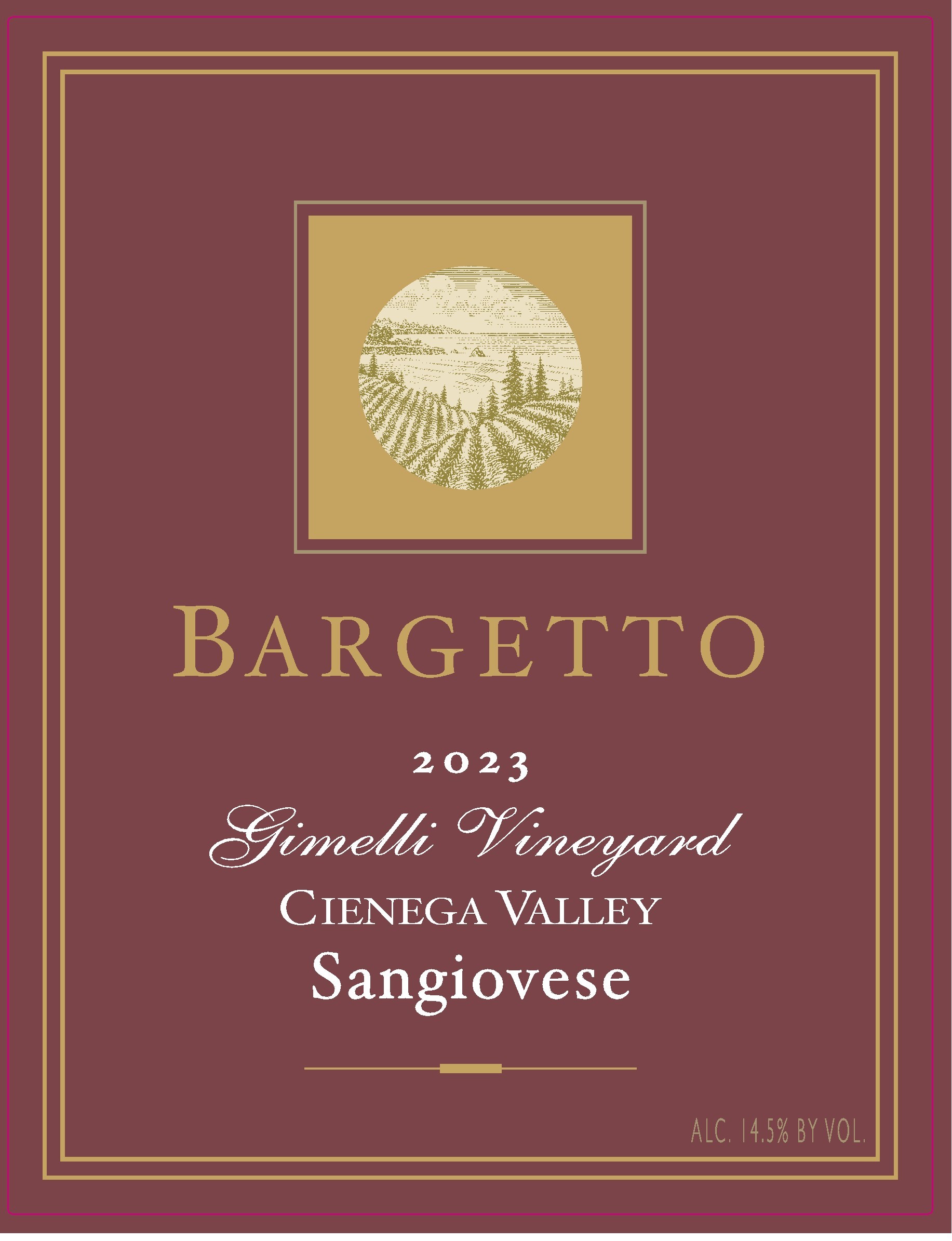 Gimelli Vineyard Sangiovese