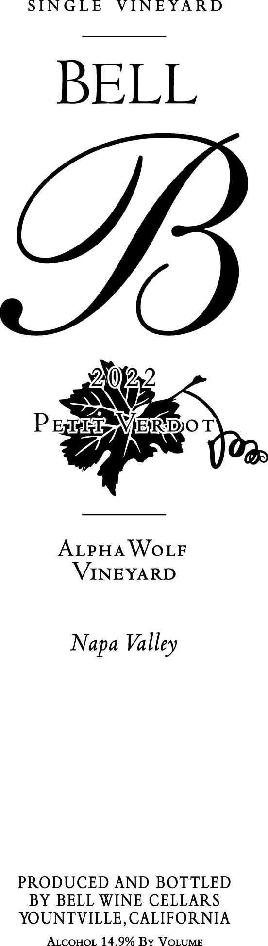 Single Vineyard Bell B Petit Verdot