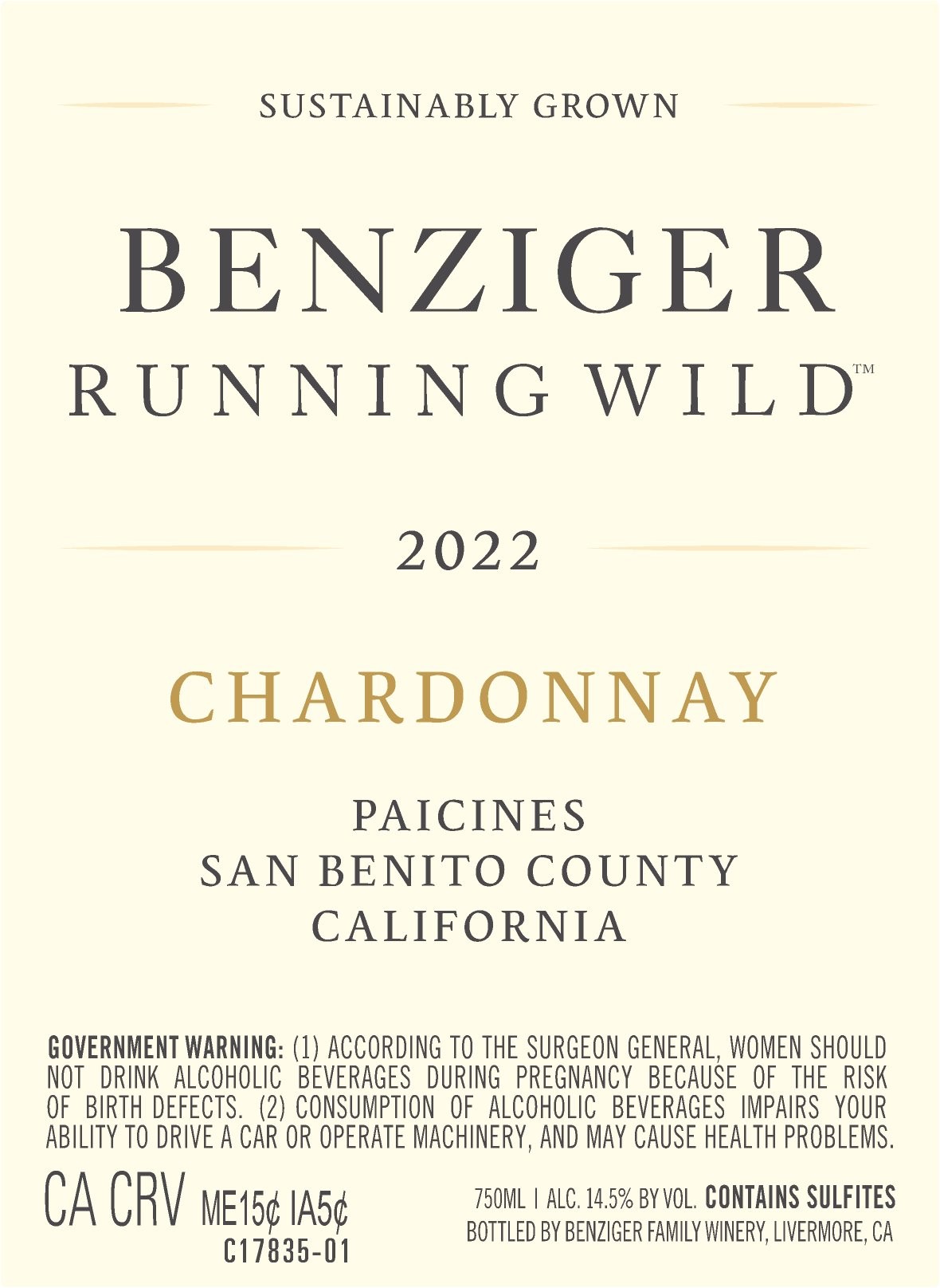 Running Wild ™ Chardonnay