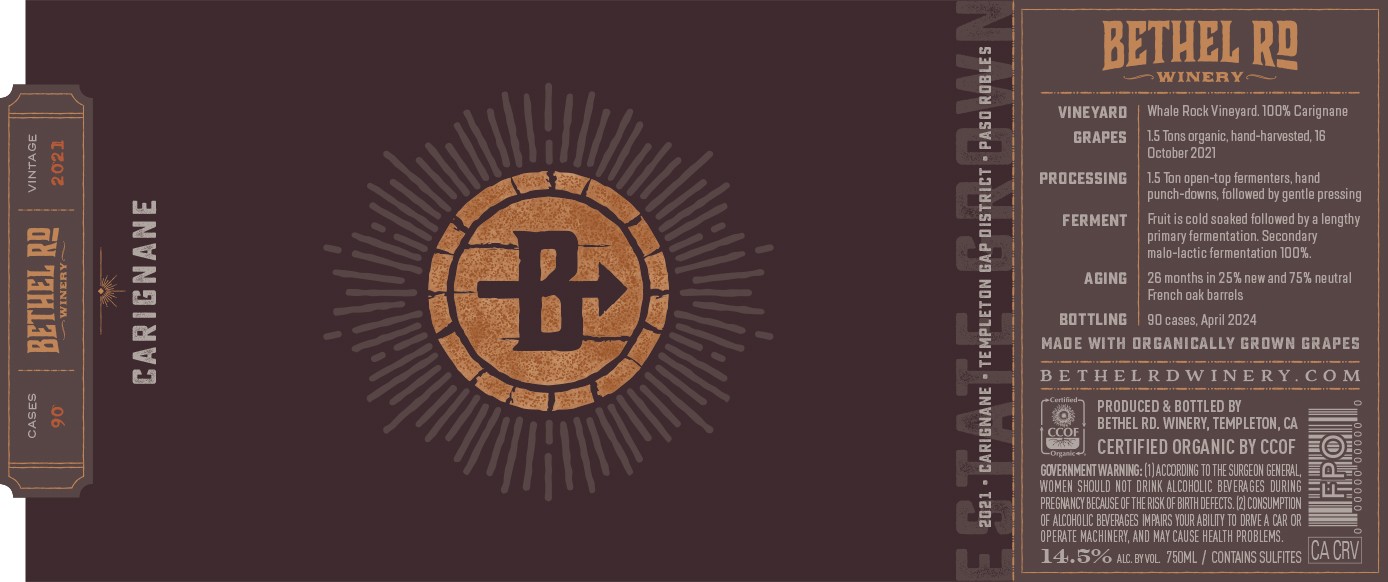 Bethel Rd Winery Carignane