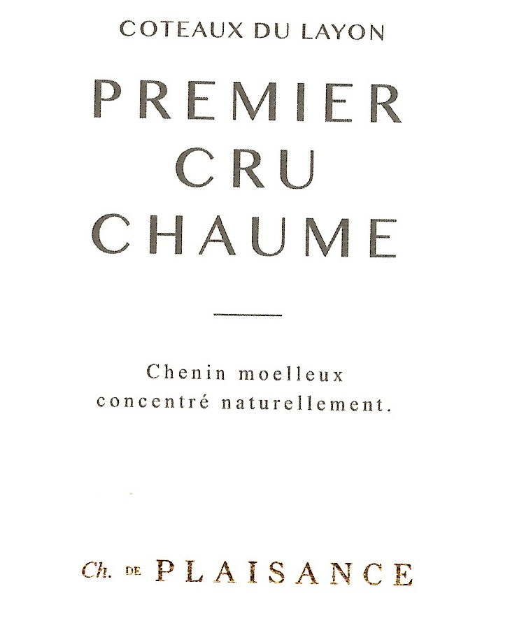 Coteaux Du Layon Premier Cru Chaume