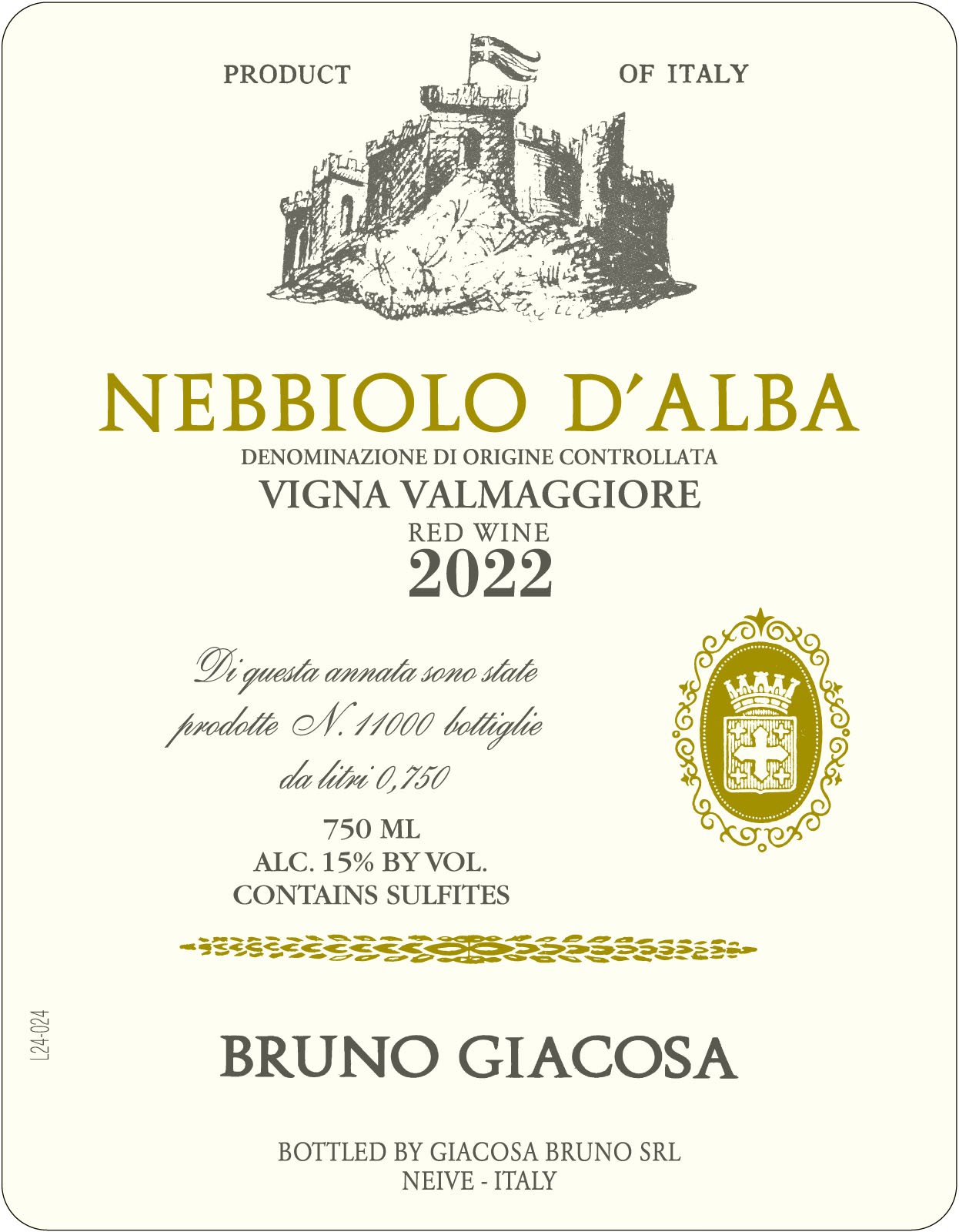 Nebbiolo Da Vigna Valmaggiore Red Wine