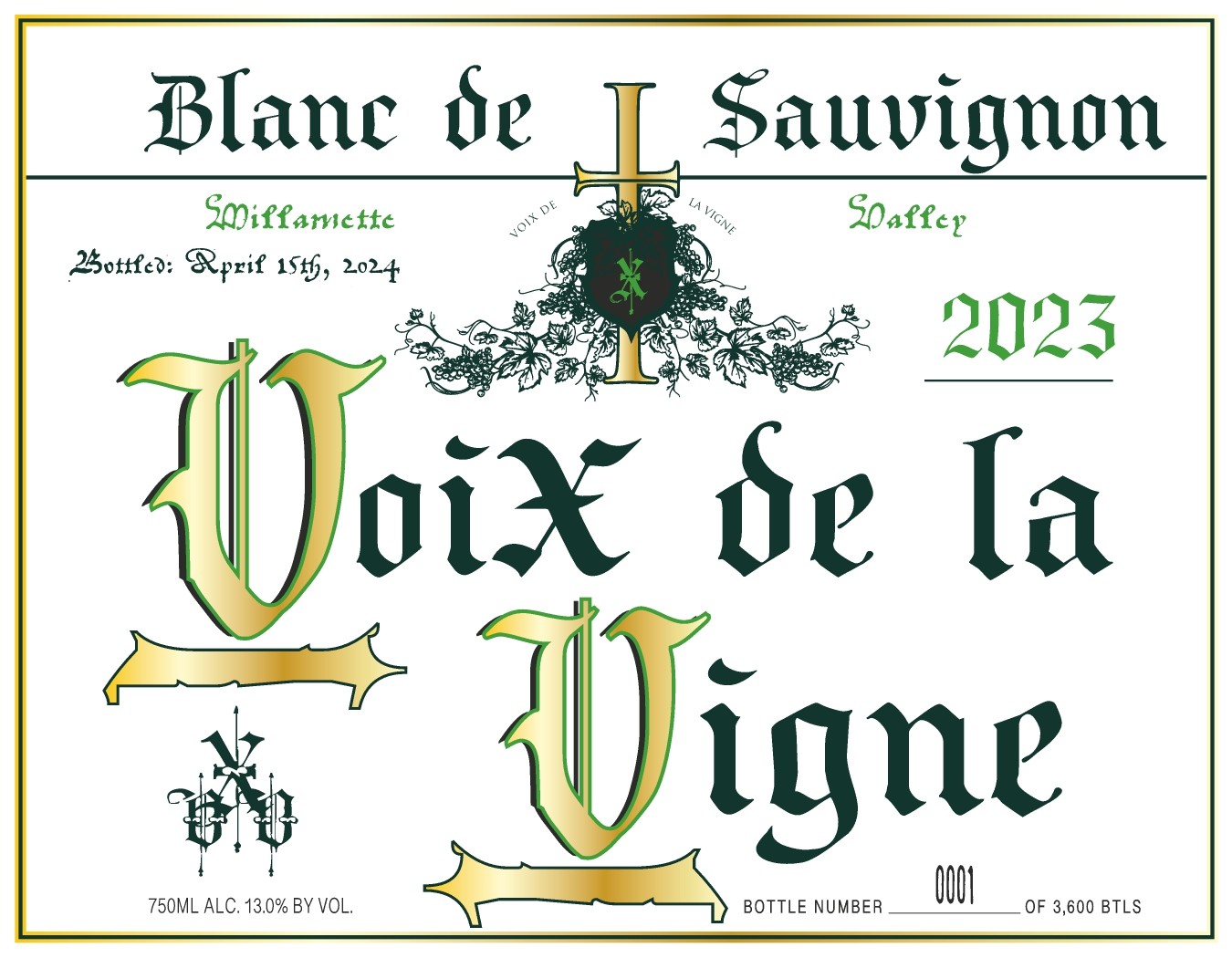 Blanc De I Sauvignon Millamette